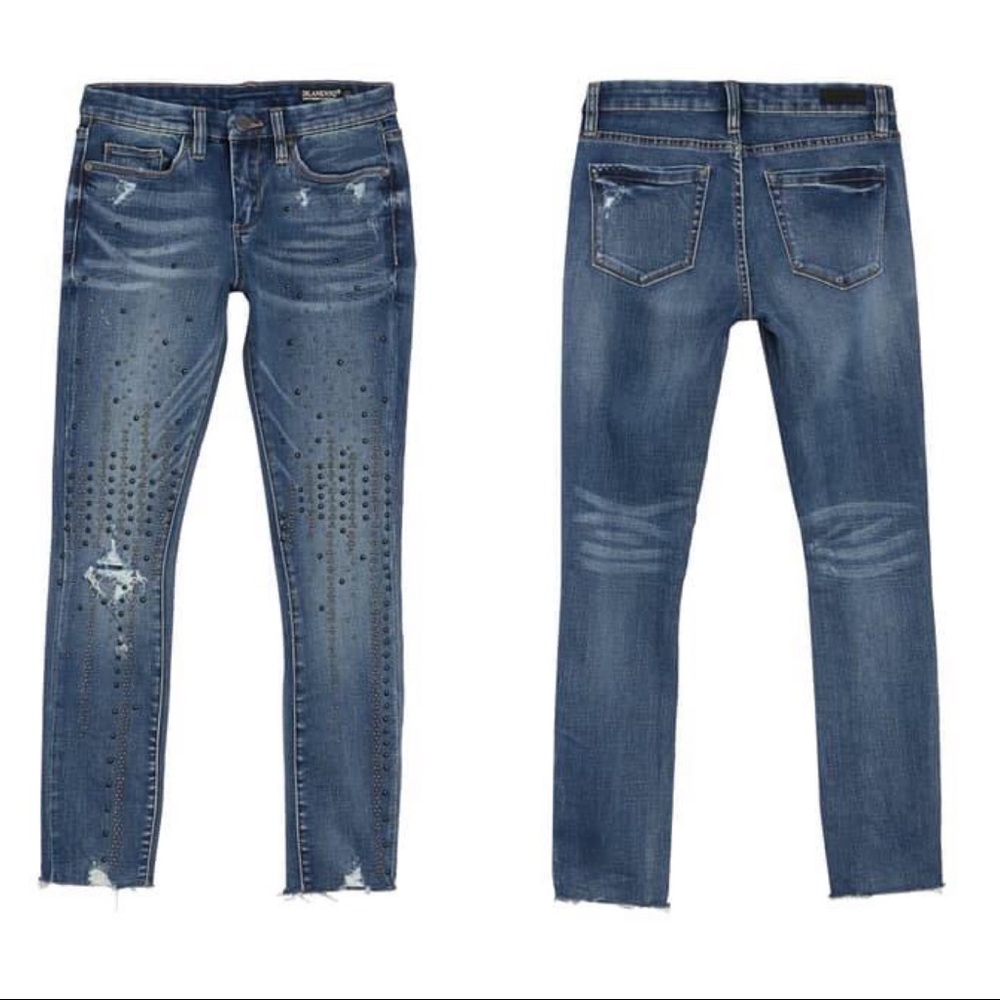 BLANKNYC Denim Embellished Skinny Jeans